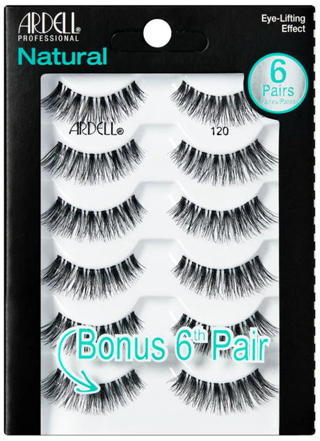 Ardell Natural Lashes - 120 Black, 6 count-074764674180-LR-329911-1-LR eShop