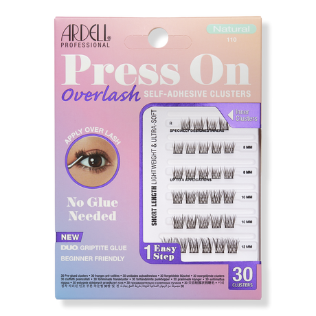 Ardell Press On Overlash Self-Adhesive Clusters - Natural 110, 30 clusters-074764383730-LR-360476-1-LR eShop
