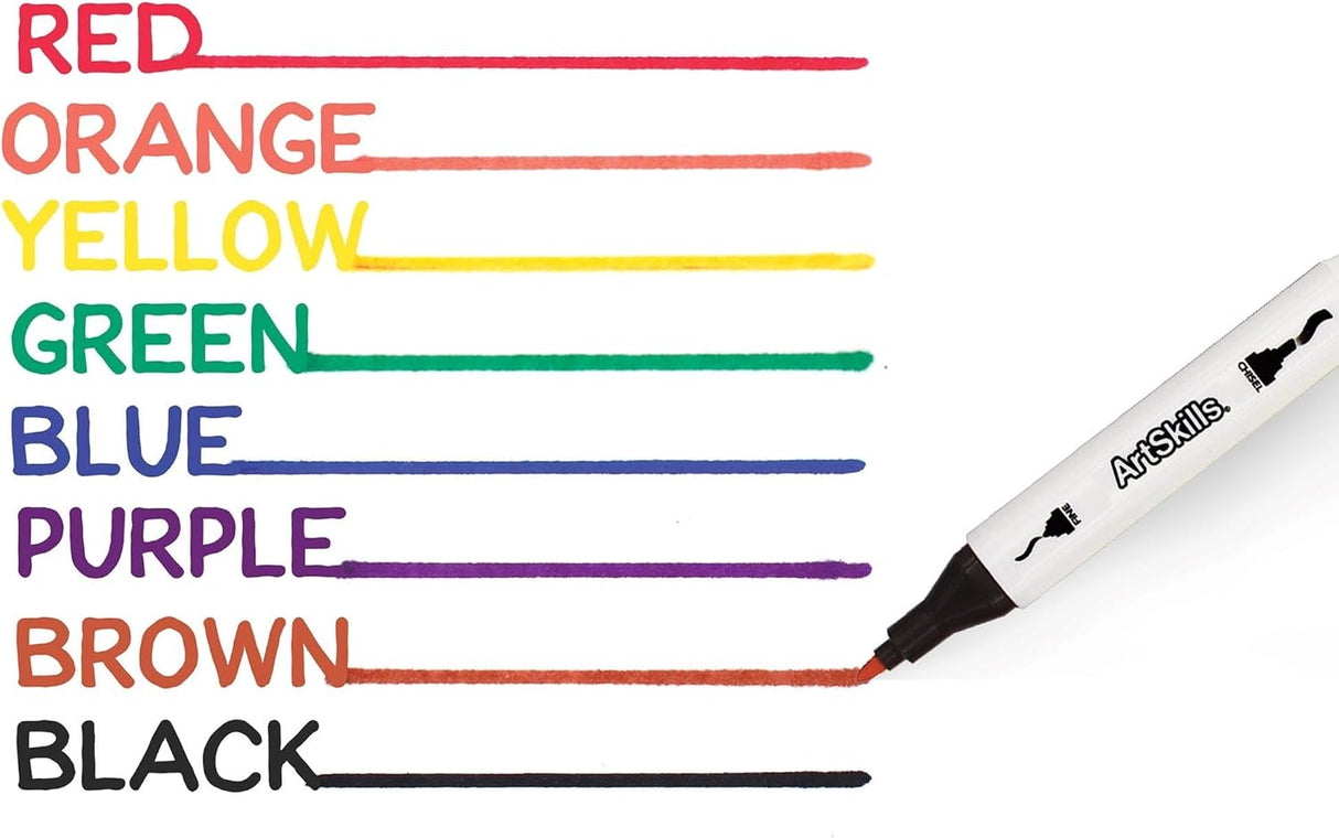 ArtSkills Dual Tip Blendable Permanent Markers, 8 count-672125065136-LR-349749-7-LR eShop