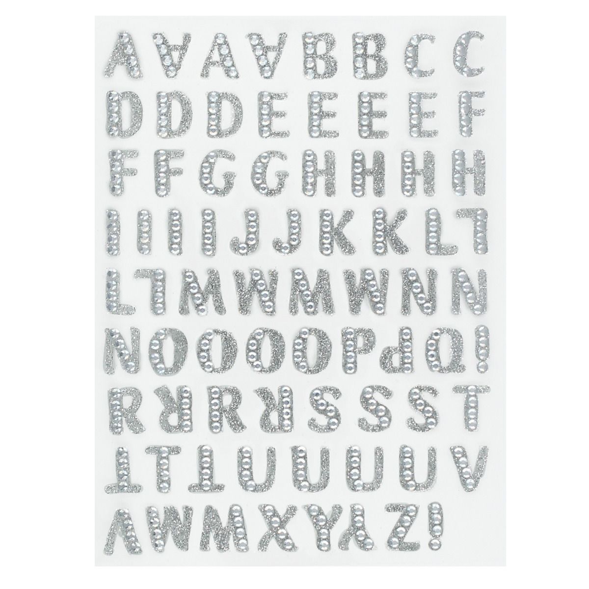 Artskills Mini Silver Glitter Gem Letter Stickers, 150 Count-672125049808-LR-317756-2-LR eShop