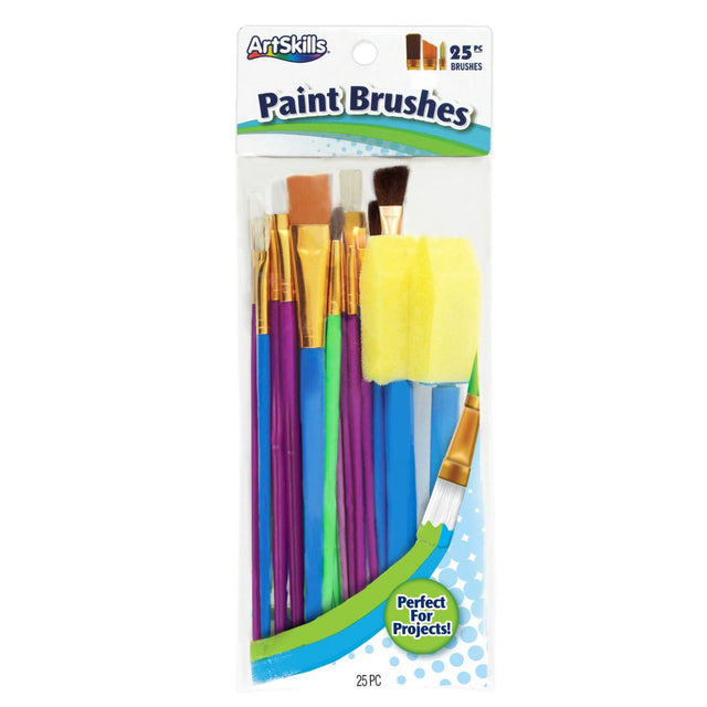 ArtSkills Versatile Artist Paint Brushes - Assorted Brushes, 25 count-672125019863-LR-317742-1-LR eShop