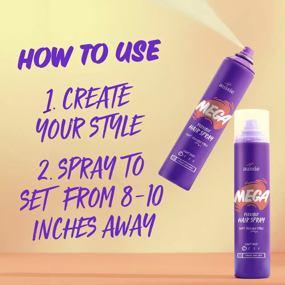 aussie MEGA Hairspray - Light Hold, 1.5 oz-381519189661-LR-351341-4-LR eShop