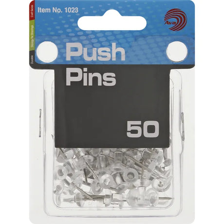 Ava Clear Push Pins, 50 count-813245011652-LR-324225-1-LR eShop