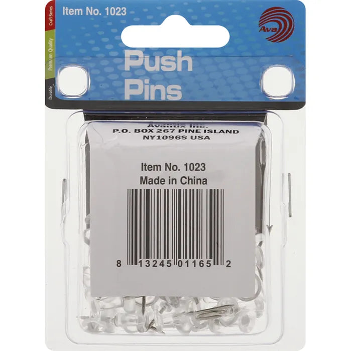 Ava Clear Push Pins, 50 count-813245011652-LR-324225-3-LR eShop