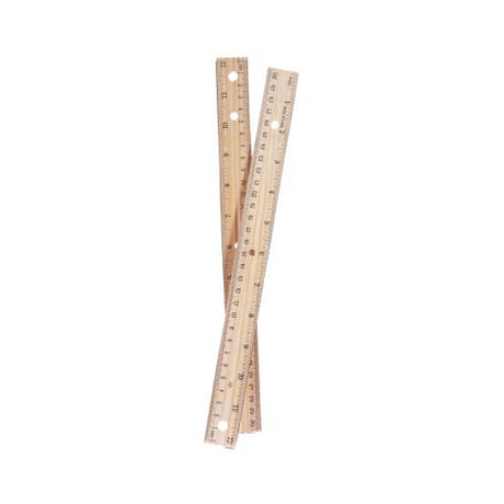Ava Wooden Ruler, 12 inch-813245011638-LR-324224-1-LR eShop