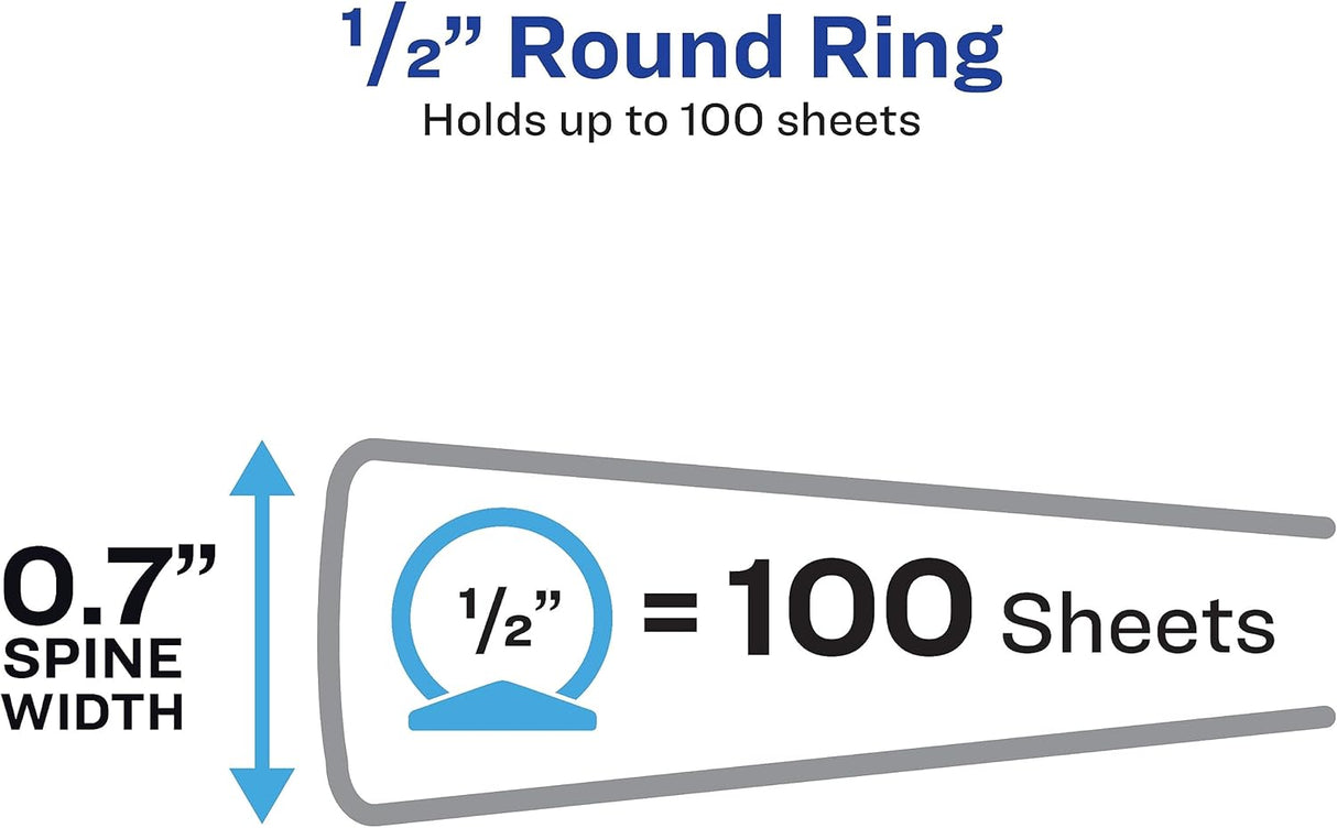 Avery 0.5" Flexi View Binder - Assorted-077711157606-LR-324208-4-LR eShop