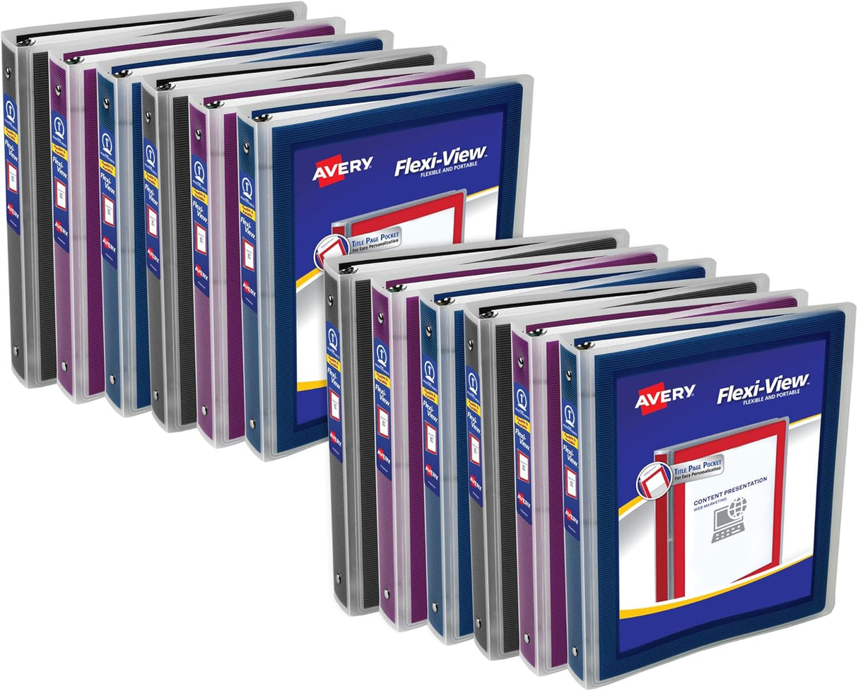 Avery 1" Flexi View Binder - Assorted-077711176881-LR-324210-2-LR eShop