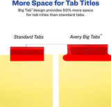 Avery Big Tab Insertable Dividers - Assorted, 5 count-072782111090-LR-206511-5-LR eShop