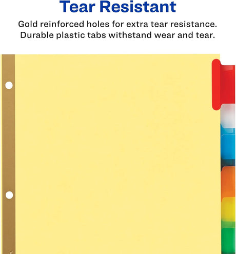 Avery Big Tab Insertable Dividers - Assorted, 8 count-072782111113-LR-206512-2-LR eShop