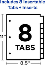Avery Big Tab Insertable Dividers - Assorted, 8 count-072782111113-LR-206512-6-LR eShop