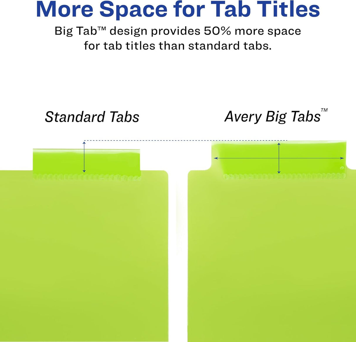 Avery Big Tab Insertable Dividers - Assorted, 8 count-072782119034-LR-324207-7-LR eShop