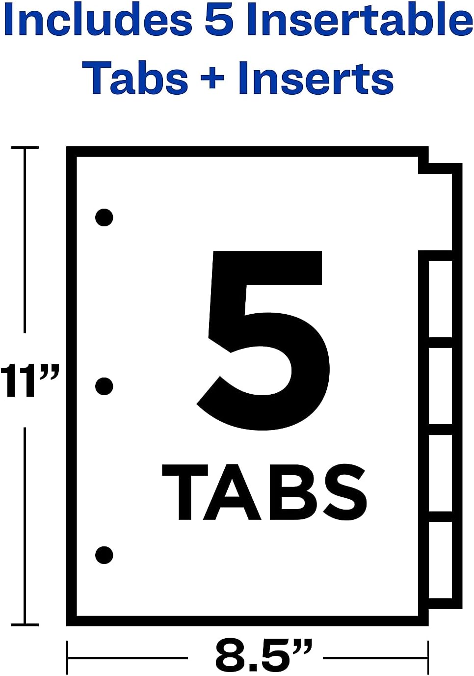 Avery Big Tab Insertable Dividers - Clear, 5 count-072782232818-LR-324211-5-LR eShop