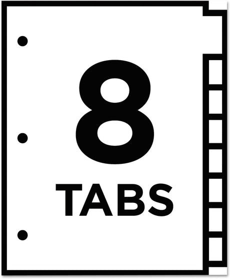 Avery Big Tab Insertable Dividers - Clear, 8 count-072782232856-LR-326256-2-LR eShop