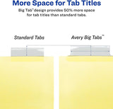 Avery Big Tab Insertable Dividers - Clear, 8 count-072782232856-LR-326256-4-LR eShop