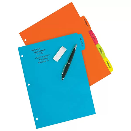 Avery Big Tab Write & Erase Plastic Dividers - Assorted, 5 count-072782161293-LR-324209-2-LR eShop