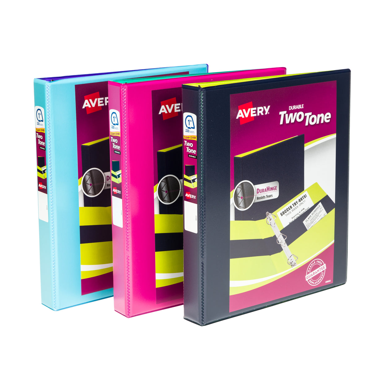 Avery Durable 1" Two-Tone Binder - Assorted-077711171916-LR-336536-1-LR eShop