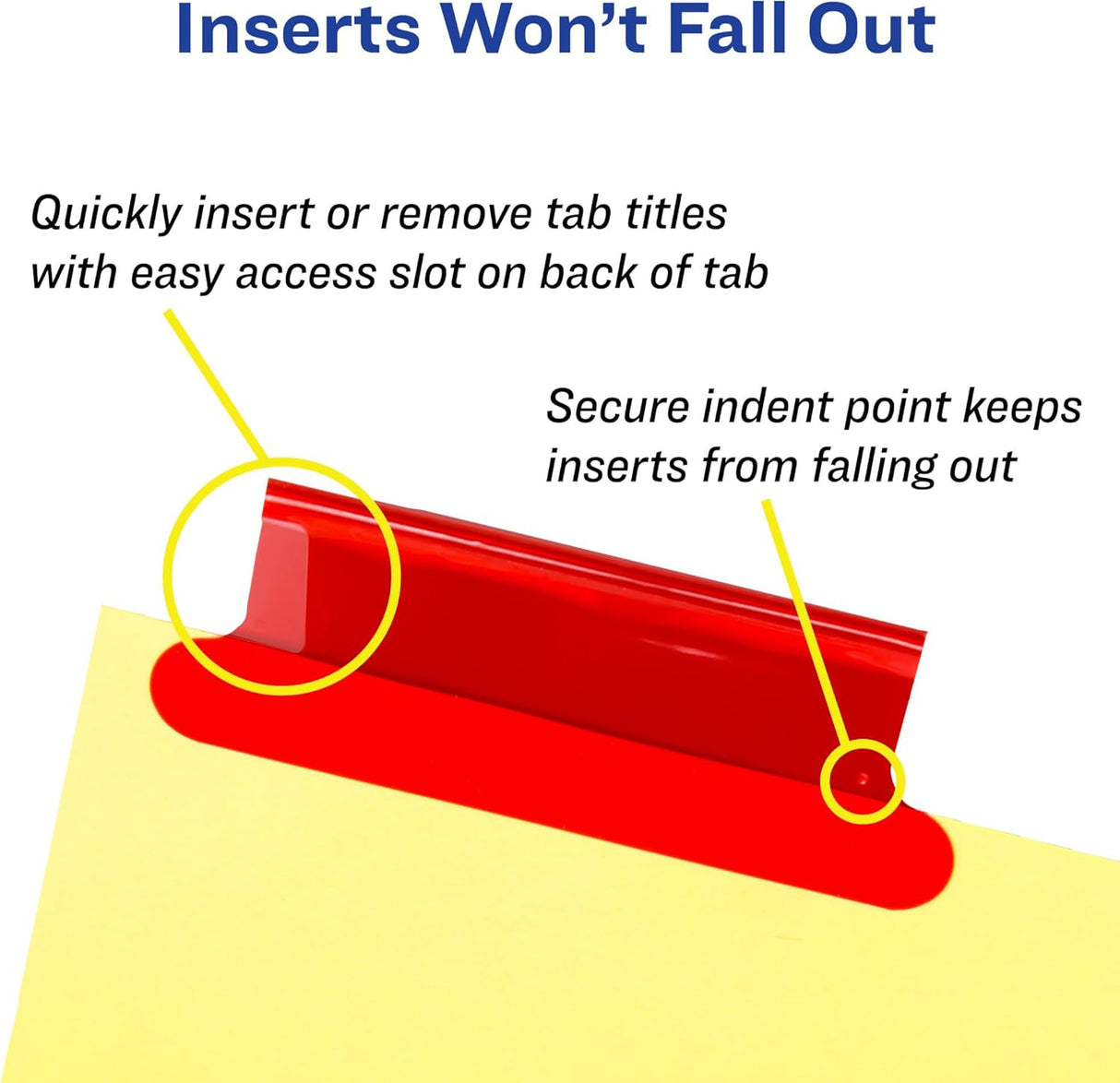 Avery Insertable Pocket Dividers - Assorted, 5 count-072782810092-LR-144732-6-LR eShop