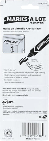 Avery Marks-A-Lot Jumbo Sized Permanent Marker - Black-071709241384-LR-108098-3-LR eShop