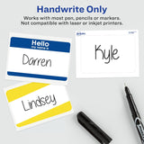 Avery Self-Adhesive Name Badge Labels - Blue and White, 25 count-072782061753-LR-104229-4-LR eShop