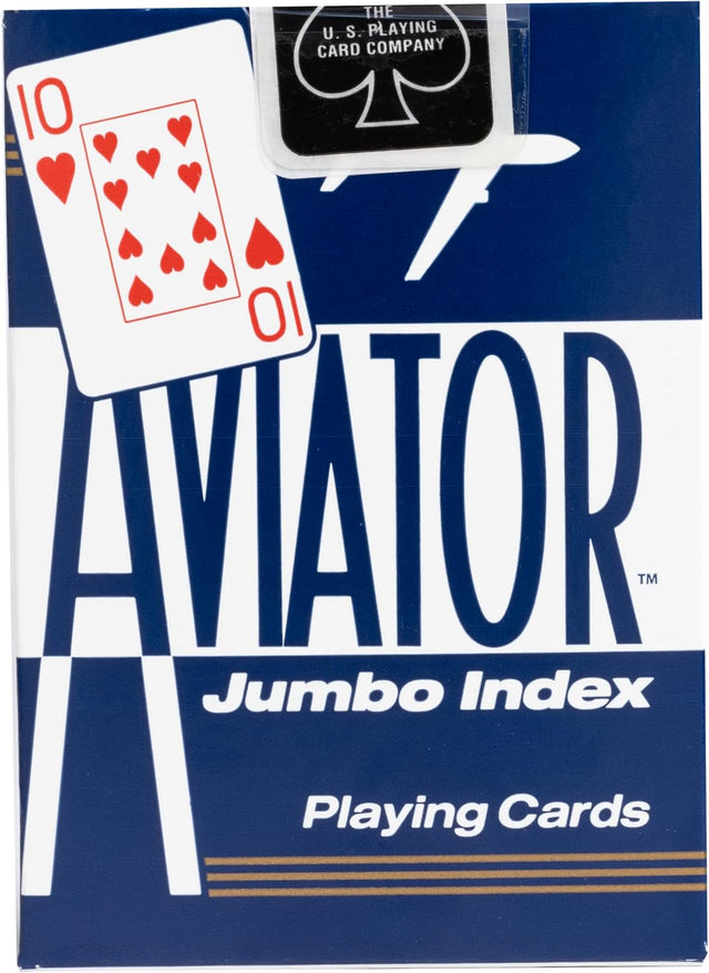 AVIATOR Playing Cards - Jumbo Index, Assorted Colors-073854009178-LR-145262-1-LR eShop