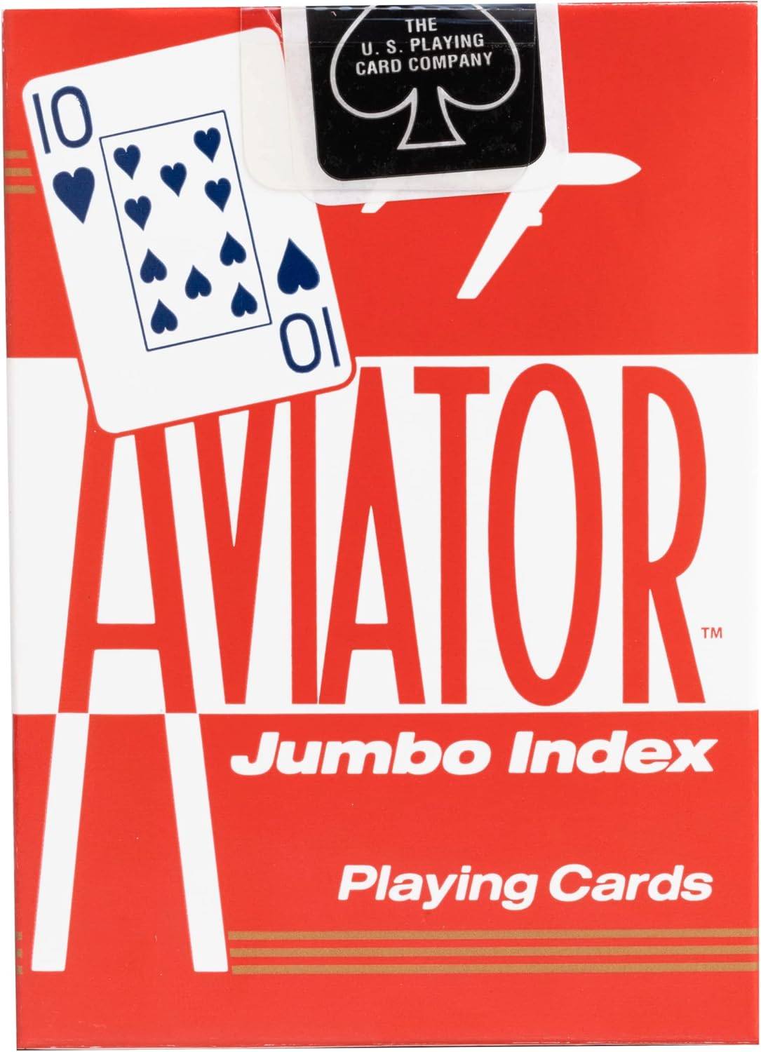 AVIATOR Playing Cards - Jumbo Index, Assorted Colors-073854009178-LR-145262-3-LR eShop