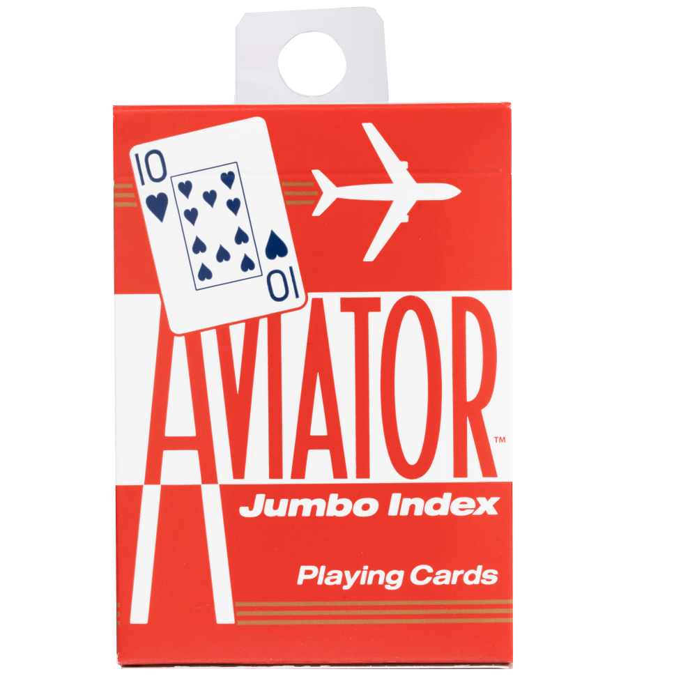 AVIATOR Playing Cards - Jumbo Index, Assorted Colors-073854009178-LR-145262-6-LR eShop