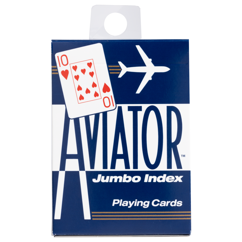 AVIATOR Playing Cards - Jumbo Index, Assorted Colors-073854009178-LR-145262-7-LR eShop