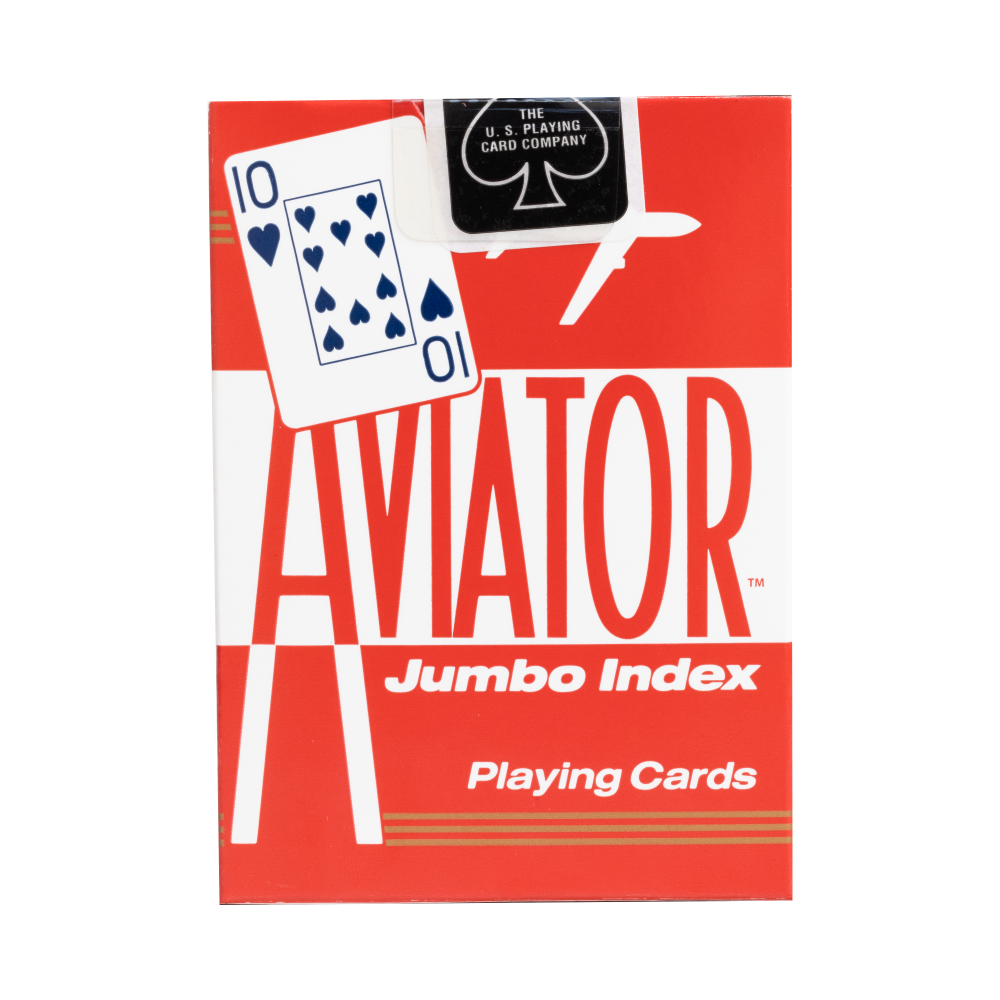 AVIATOR Playing Cards - Jumbo Index, Assorted Colors-073854009178-LR-145262-8-LR eShop