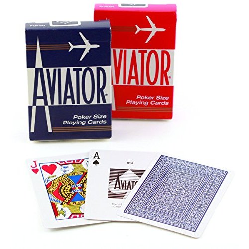 AVIATOR Playing Cards - Poker Size, Assorted Colors-073854009147-LR-145216-2-LR eShop