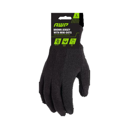 AWP Dotted Brown Jersey Work Gloves, Large-731919440525-LR-350105-1-LR eShop