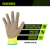 AWP Honeycomb Latex Work Gloves, Large-731919440020-LR-350109-4-LR eShop
