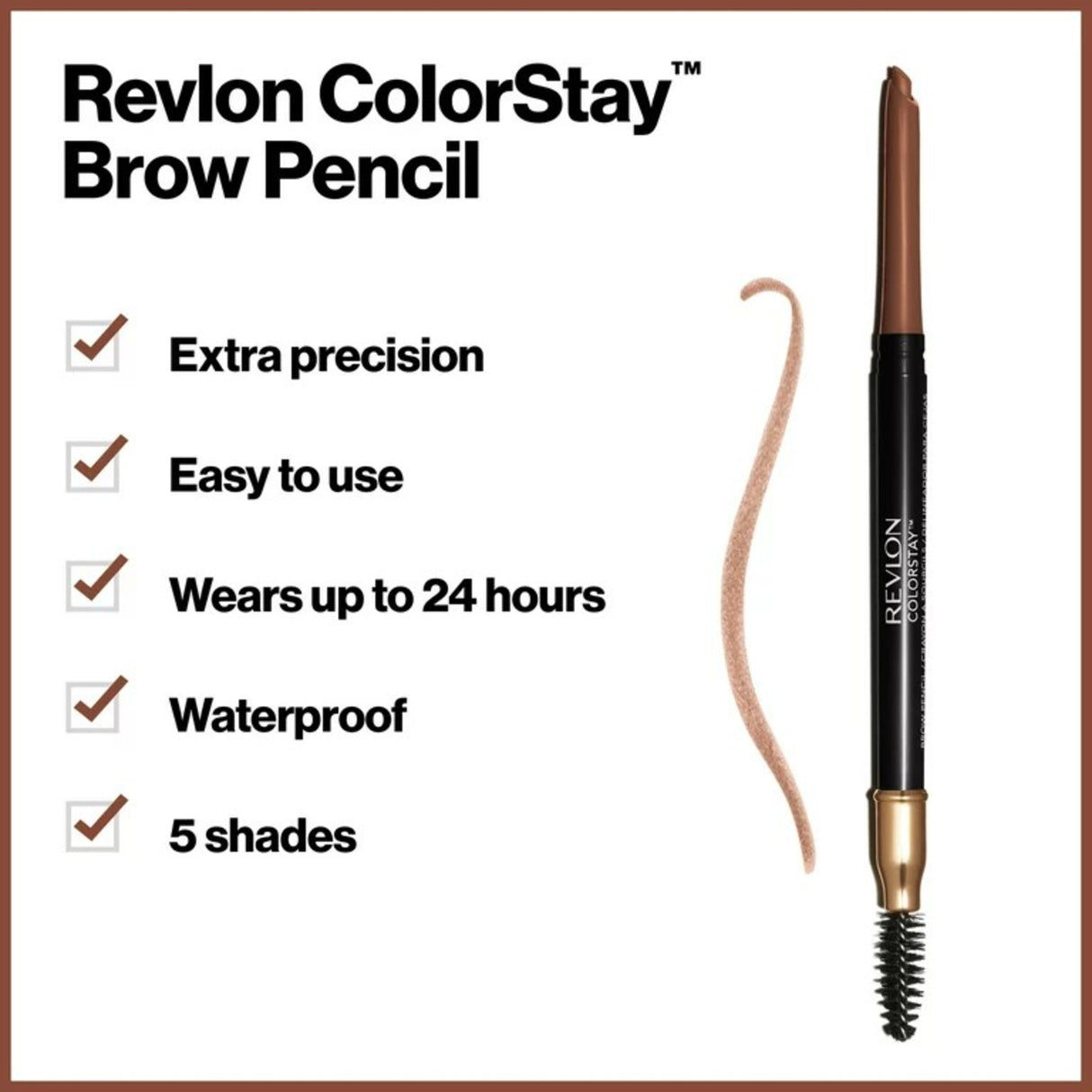 Revlon Colorstay Brow Pencil, 215 Auburn