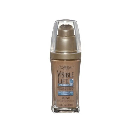 L'Oreal Paris Visible Lift Serum Absolute Lightweight Foundation, Sun Beige, 1 fl. oz.