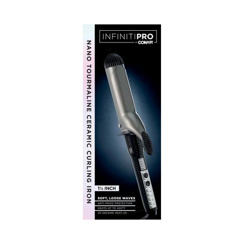 Conair infinitiPRO By Conair Nano Tourmaline Ceramic 1.5- Inch Curling Iron, 1.0 CT