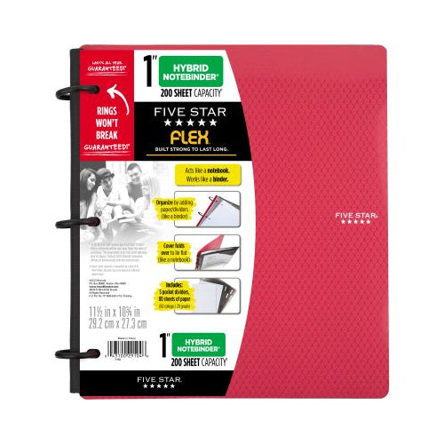 Five Star Flex 1 1/2" Hybrid NoteBinder