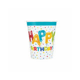 CUP 8CT HPPY BLN BDAY 9OZ