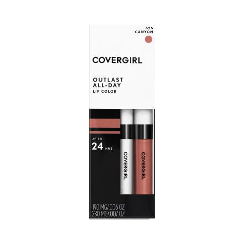 COVERGIRL Outlast All-Day Lip Color With Topcoat, Canyon 626, 1.9g 0.06 oz/ 2.3ml 0.07 fl oz