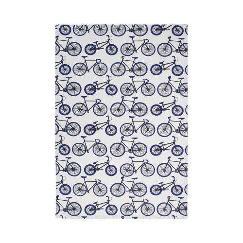 MUkitchen Designer Print 100% Cotton Towel - Biking, 20"x30"