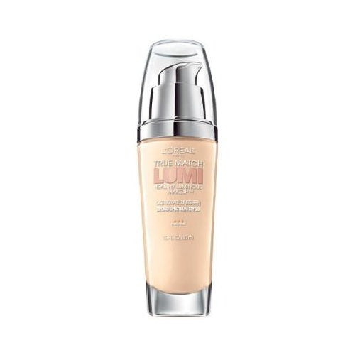 L'Oreal Paris True Match Lumi Healthy Luminous Makeup Medium Coverage, N1-2 Soft Ivory/Classic Ivory