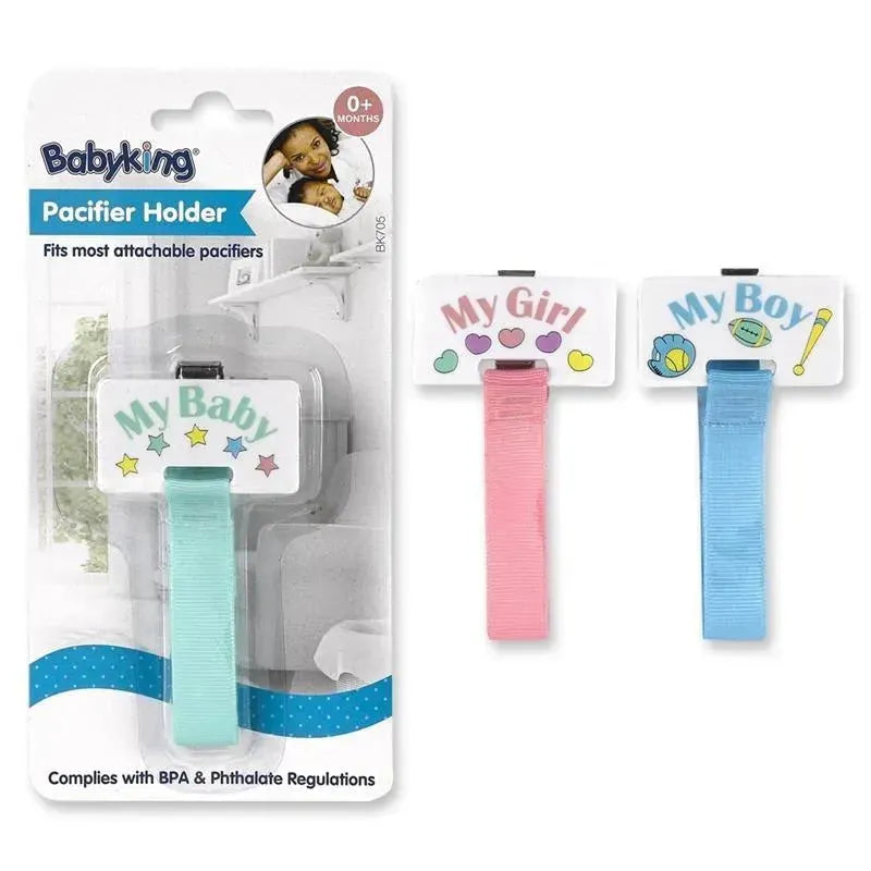 Babyking Hook and Loop Ribbon Pacifier Holder - Assorted-094606007051-LR-275263-1-LR eShop