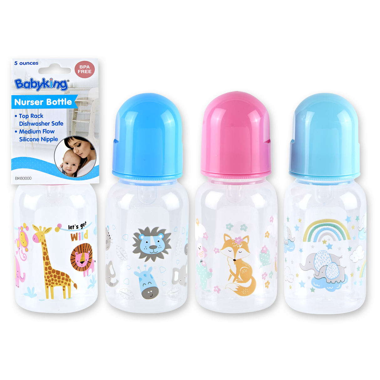 Babyking Printed Nurser Bottle - Assorted, 5 oz-094606660003-LR-275251-1-LR eShop