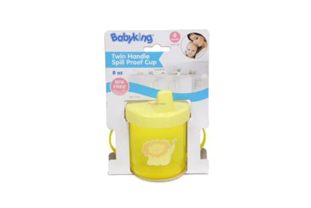 Babyking Twin Handle Spill Proof Cup - Assorted, 8 oz-094606175422-LR-353595-3-LR eShop