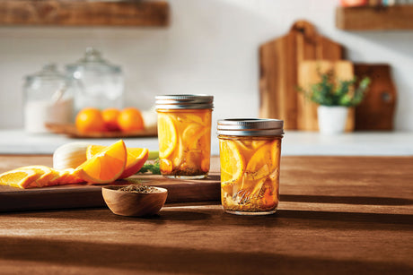 Ball Glass Mason Jars with Lids and Bands, Regular Mouth, Half Pint 8 oz, 12 Ct-014400600005-LR-362626-2-LR eShop