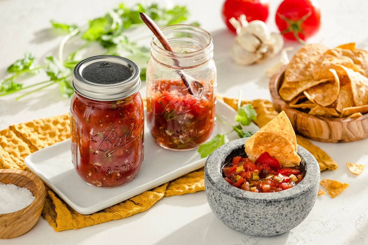 Ball Glass Mason Jars with Lids and Bands, Regular Mouth, Pint 16 oz, 12 Ct-014400610004-LR-362627-3-LR eShop