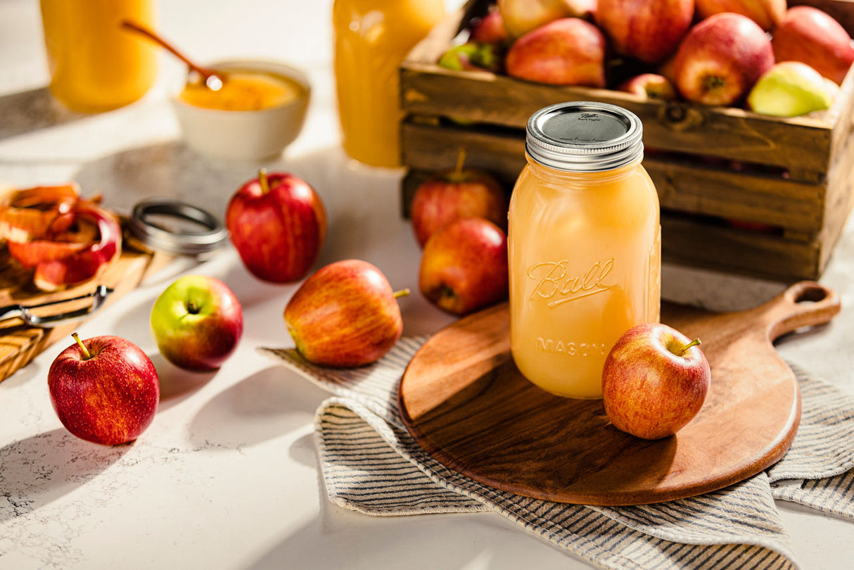 Ball Glass Mason Jars with Lids and Bands, Regular Mouth, Quart 32 oz, 12 Ct-014400620003-LR-362628-4-LR eShop