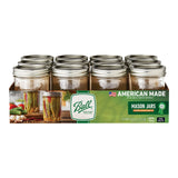 Ball Glass Mason Jars with Lids and Bands, Wide Mouth, Pint 16 oz, 12 Ct-014400660009-LR-362629-2-LR eShop
