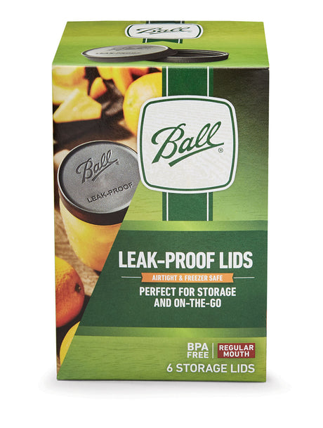 Ball One-Piece Leak-Proof Regular Mouth Storage Lids, 6 pk-014400108129-LR-362622-2-LR eShop