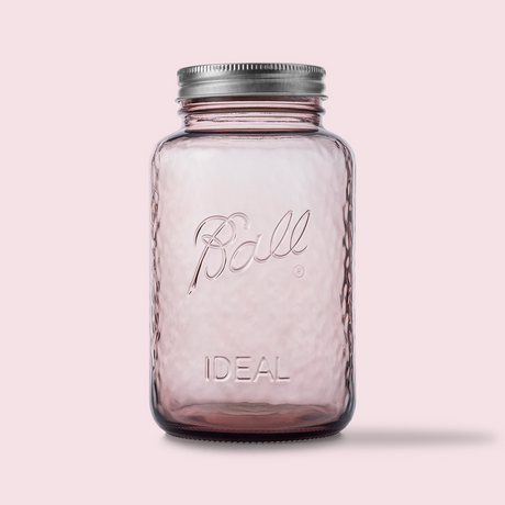 Ball Vintage Regular Mouth 32 oz Quart Canning Jars, Rose, 4 pk-014400100833-LR-362619-2-LR eShop