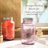 Ball Vintage Regular Mouth 32 oz Quart Canning Jars, Rose, 4 pk-014400100833-LR-362619-4-LR eShop