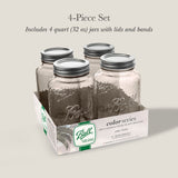 Ball Vintage Regular Mouth 32 oz Quart Canning Jars, Sand, 4 pk-014400101472-LR-362621-1-LR eShop